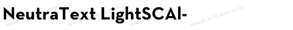 NeutraText LightSCAl字体转换